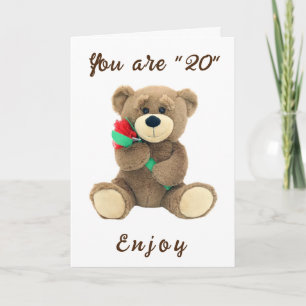 **ENJOY YOUR **20th** BIRTHDAY!!!!** BIRTHDAY Card