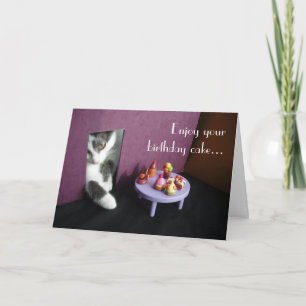 Enjoy your birthday cake... card