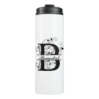 Enjoy your coffee with your personalised Monogram  Thermal Tumbler