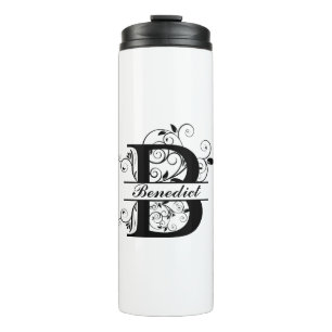 Enjoy your coffee with your personalised Monogram Thermal Tumbler
