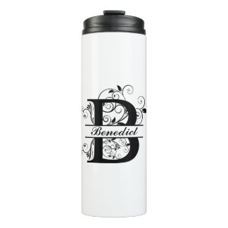 Enjoy your coffee with your personalised Monogram  Thermal Tumbler
