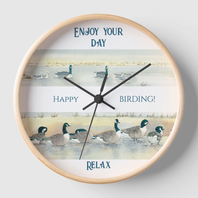 Enjoy Your Day Country Cottage Wall Clock (Front)