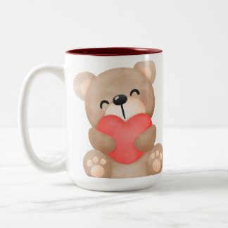 Enjoy your drink with a touch : bear design mug