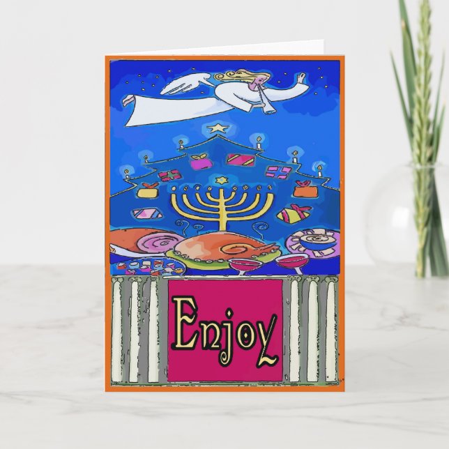 Enjoy Your Holiday, Holiday Card (Front)