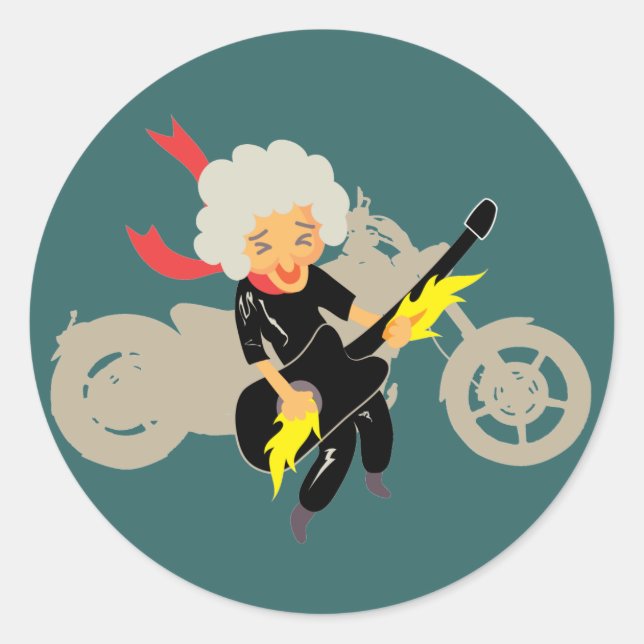 Enjoy your life classic round sticker (Front)