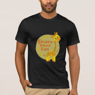 Enjoy your life Kawaii cute yellow baby giraffe  T-Shirt