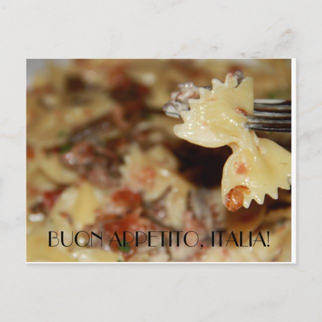 Enjoy your meal in Italian Postcard (Front)