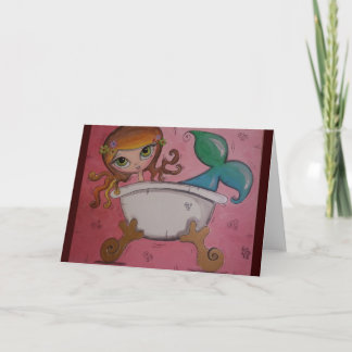 Enjoy your mermaid's birthday!-Birthday Card