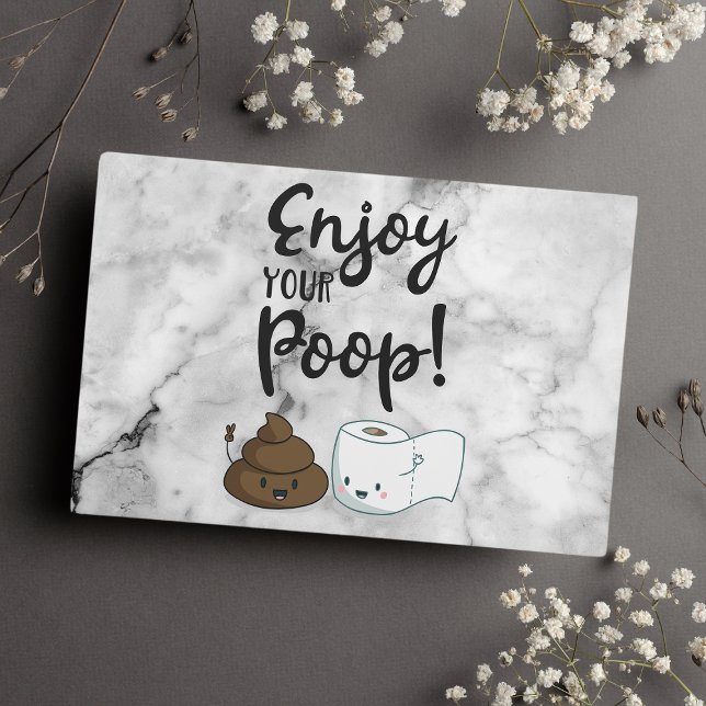 Enjoy Your Poop Funny Bathroom Humour Guest Book (Creator Uploaded)