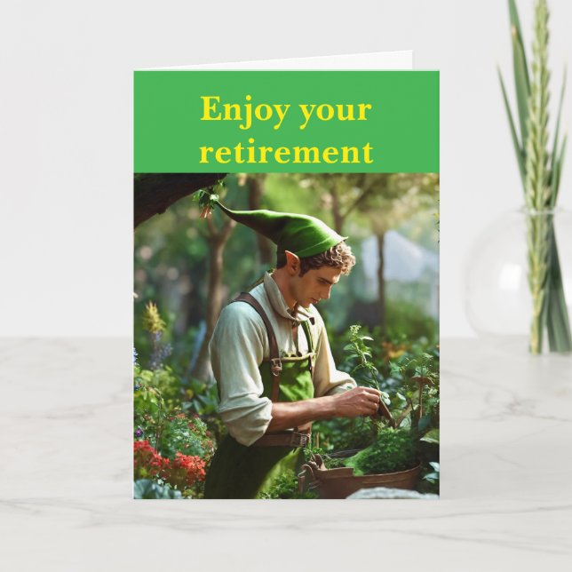 Enjoy your retirement. card (Front)