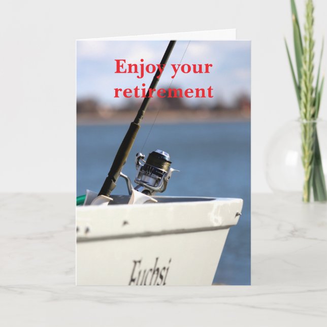 Enjoy your retirement. card (Front)