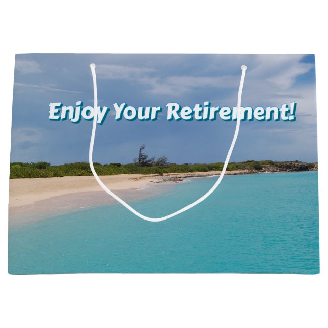 Enjoy Your Retirement Large Gift Bag (Front)