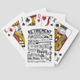 enjoy your Retirement party favor  Playing Cards