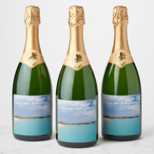 Enjoy Your Retirement Sparkling Wine Label