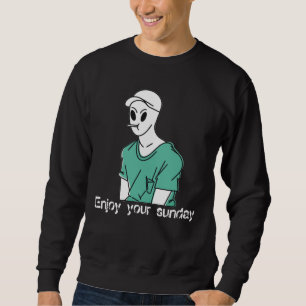 Enjoy your sunday black teen  sweatshirt