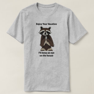 Enjoy Your Vacation Mischievous Racoon T-Shirt