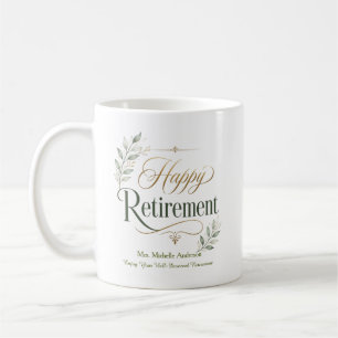 Enjoy Your Well-Deserved Retirement Personalised Coffee Mug