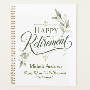 Enjoy Your Well-Deserved Retirement Personalised Planner