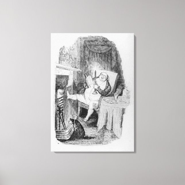 Enjoying Christmas Canvas Print (Front)