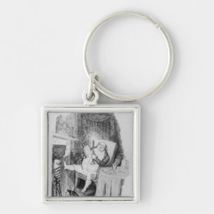 Enjoying Christmas Key Ring