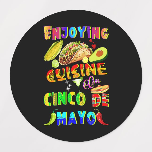 Enjoying Cuisine On Cinco de Mayo (Design 3)