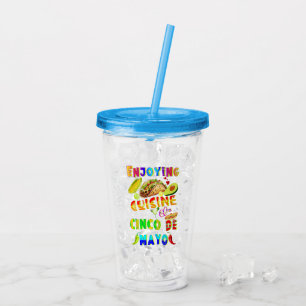 Enjoying Cuisine On Cinco de Mayo Acrylic Tumbler