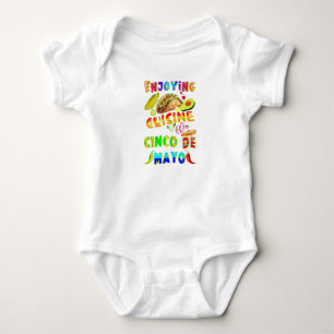 Enjoying Cuisine On Cinco de Mayo Baby Bodysuit