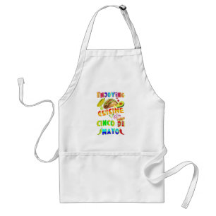 Enjoying Cuisine On Cinco de Mayo Standard Apron