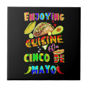 Enjoying Cuisine On Cinco de Mayo Tile