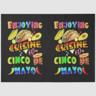 Enjoying Cuisine On Cinco de Mayo Tissue Paper