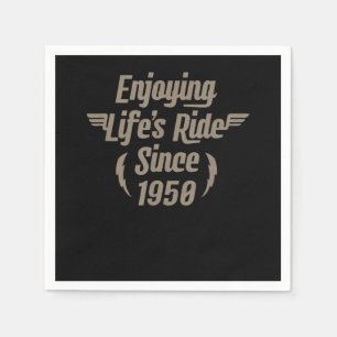 Enjoying Life’s Ride Gift For Motorcycle Lovers Napkin