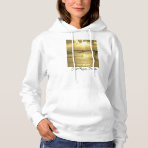 Enjoying The Beach at Sunset Hoodie