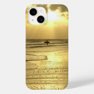 Enjoying the Beach at Sunset iPhone Case