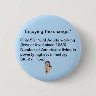 Enjoying the change? 6 cm round badge