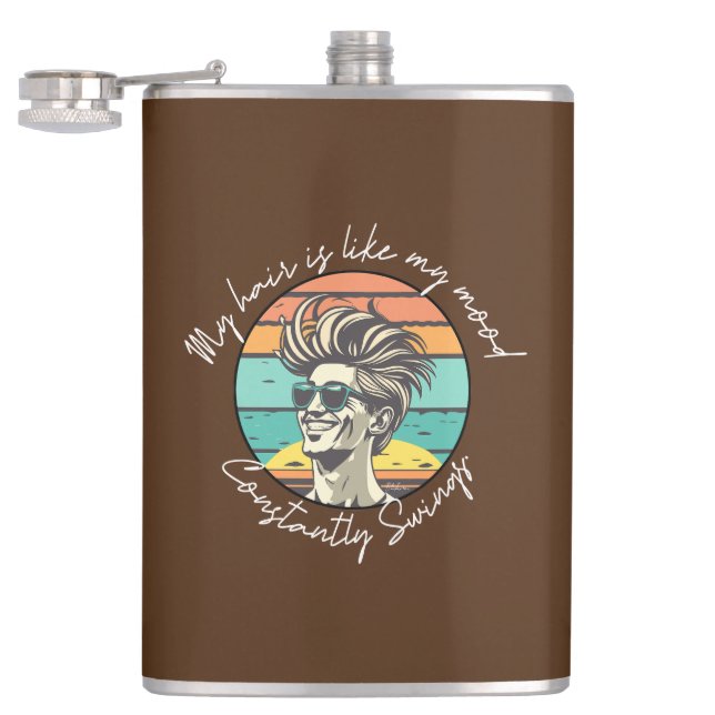 Enjoying the Daily Change with Every Sip Hip Flask (Opened)