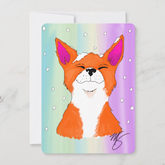 Enjoying the Snow! Holiday Card (Front)