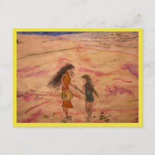 enjoying the summer solstice postcard