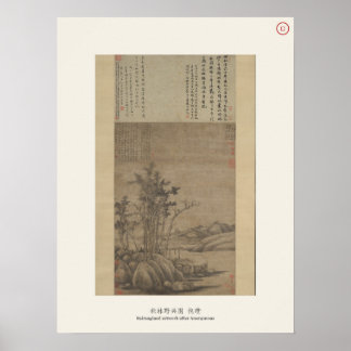 Enjoying the Wilderness in an Autumn Grove Poster
