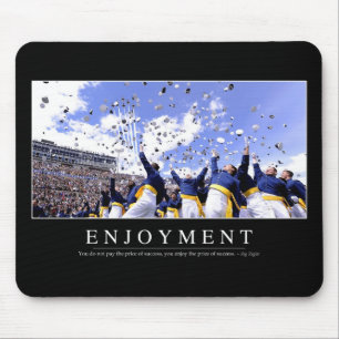 Enjoyment: Inspirational Quote Mouse Mat