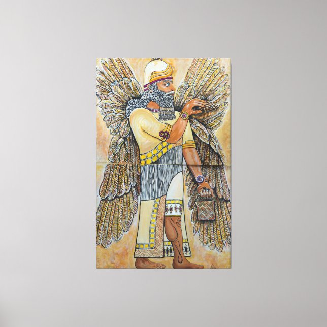 Enki the Annunaki Canvas Print (Front)