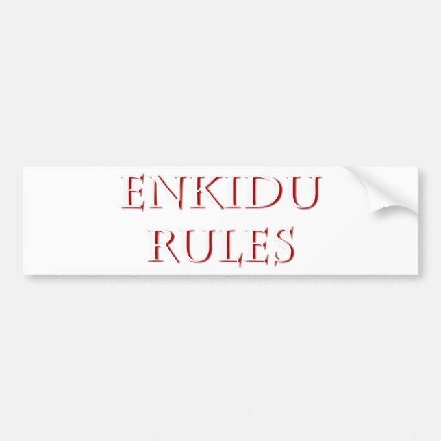 Enkidu Bumper Sticker (Front)