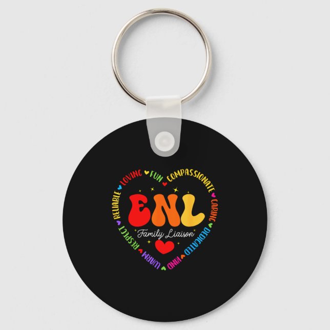 Enl Family Liaison Squad English New Language Squa Key Ring (Front)