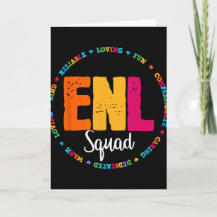 Enl Squad Teacher English New Language Squad Team  Card