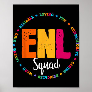 Enl Squad Teacher English New Language Squad Team  Poster