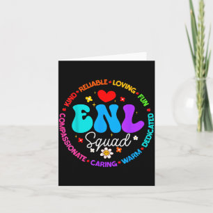 Enl Squad Teacher Squad English New Language Crew  Card