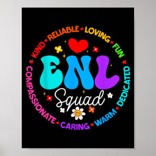 Enl Squad Teacher Squad English New Language Crew  Poster