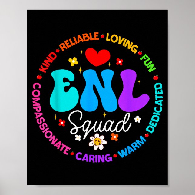 Enl Squad Teacher Squad English New Language Crew  Poster (Front)