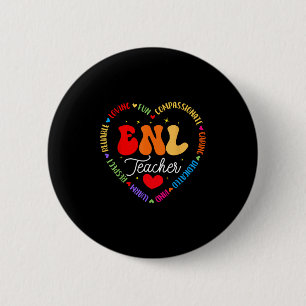 Enl Teacher Squad English New Language Squad Crew  6 Cm Round Badge