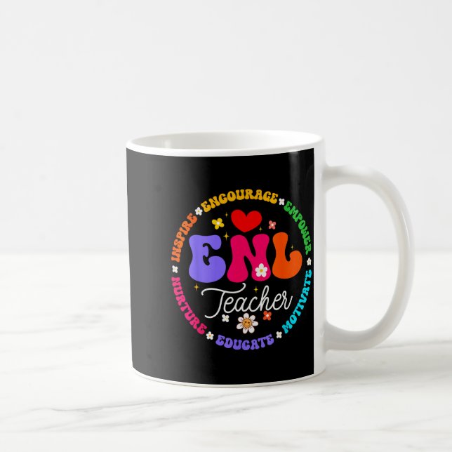 Enl Teacher Squad English New Language Squad Crew  Coffee Mug (Right)