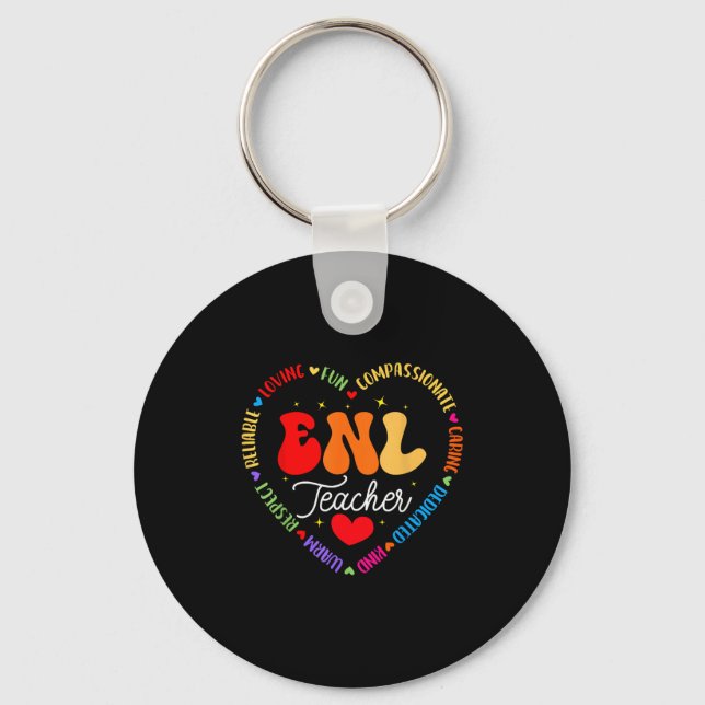 Enl Teacher Squad English New Language Squad Crew  Key Ring (Front)